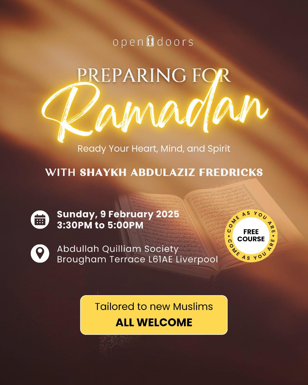 Preparing for Ramadhan